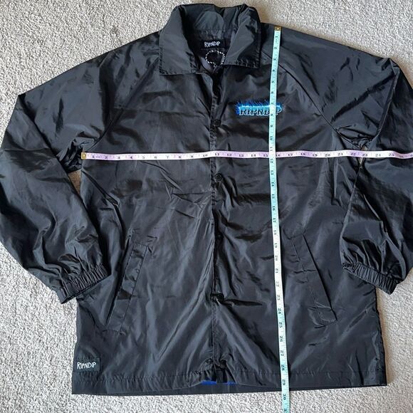 🔥Ripndip Hades Black Coaches Windbreaker Jacket! - Picture 12 of 16